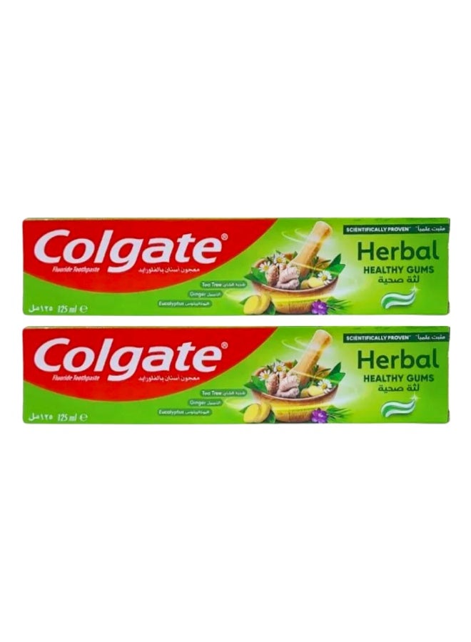 Colgate Herbal Toothpaste 125ml X Pack of 2Pcs - Image 1